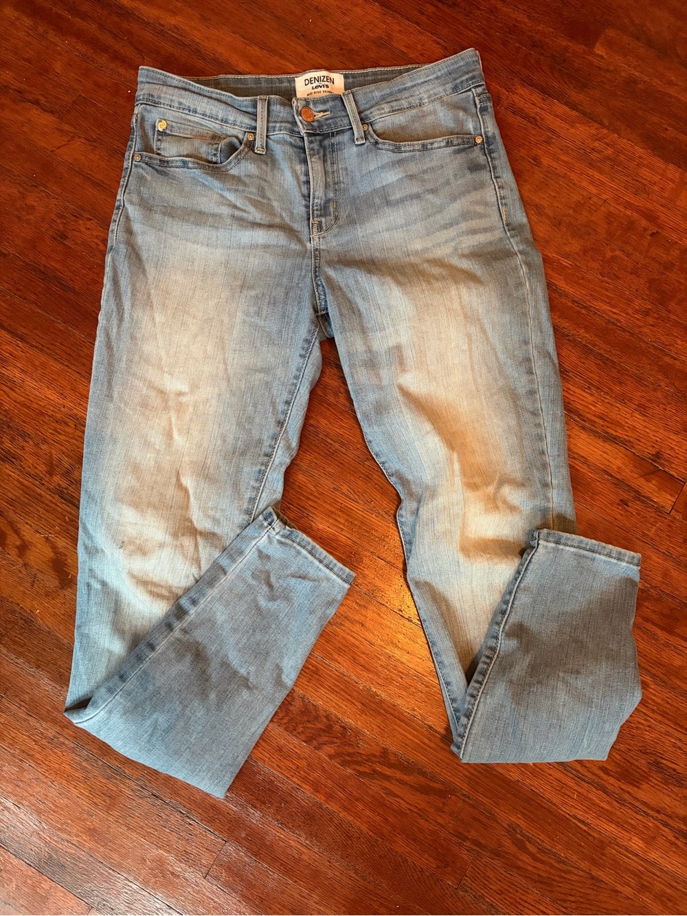 Denizen from Levi's Faded Light Blue Skinny Straight Jeans